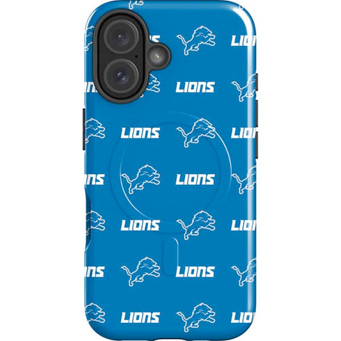 NFL Detroit Lions Blitz Series iPhone 16 Plus Magsafe Impact Case